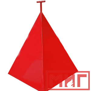 Фото 39 - Пожарная пирамида для пожарного гидранта 750x750x900 (Трехгранная).